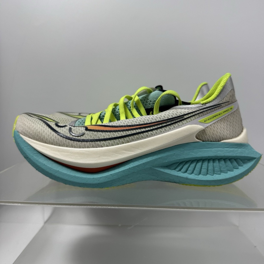 Saucony Endorphin Pro 5 Running Shoe White Teal S11064-120 Women's Size 8